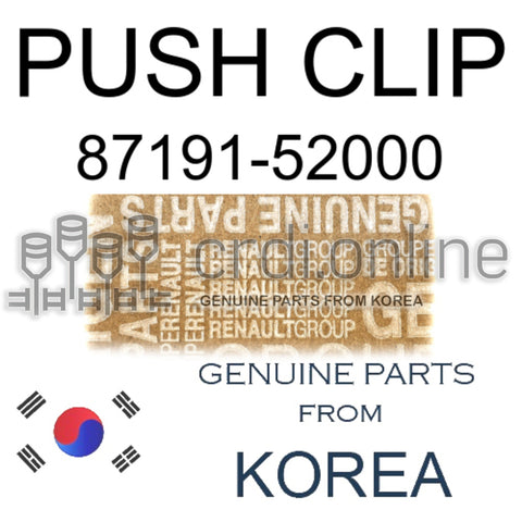 PUSH CLIP [ORIGINAL] 87191-52000 8719152000 87191 52000