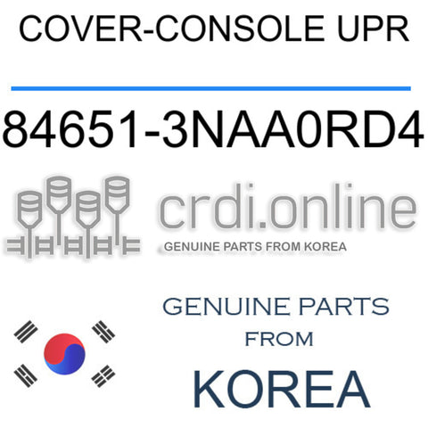 COVER-CONSOLE UPR [ORIGINAL] 84651-3NAA0RD4 846513NAA0RD4 84651 3NAA0RD4