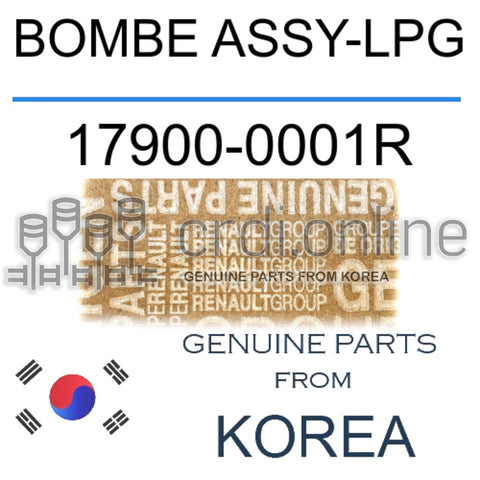 BOMBE ASSY-LPG [ORIGINAL] 17900-0001R 179000001R 17900 0001R