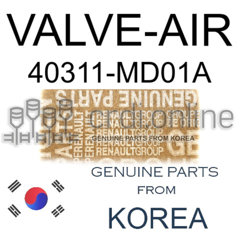VALVE-AIR [ORIGINAL] 40311-MD01A 40311MD01A 40311 MD01A
