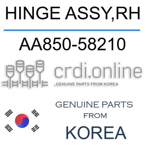 HINGE ASSY,RH AA850-58210 AA85058210 AA850 58210