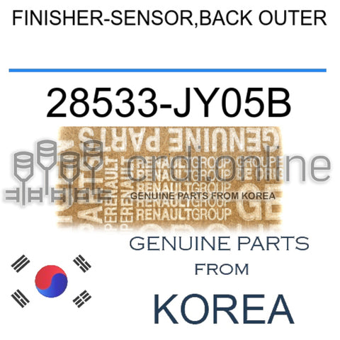 FINISHER-SENSOR,BACK OUTER [ORIGINAL] 28533-JY05B 28533JY05B 28533 JY05B
