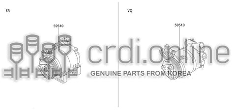 COMPRESSOR COMPLETE 59510-52700 5951052700 59510 52700
