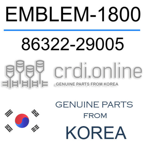 EMBLEM-1800 [ORIGINAL] 86322-29005 8632229005 86322 29005