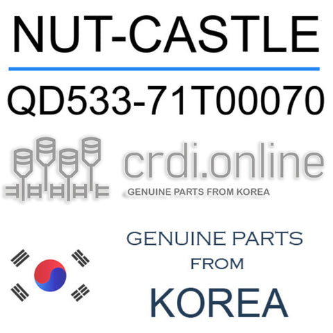 NUT-CASTLE QD533-71T00070 QD53371T00070 QD533 71T00070