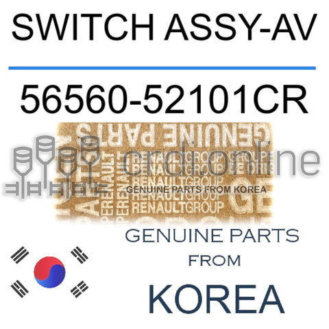 SWITCH ASSY-AV [ORIGINAL] 56560-52101CR 5656052101CR 56560 52101CR