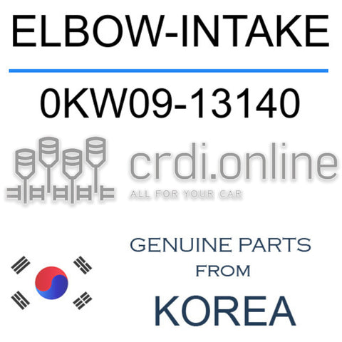 ELBOW-INTAKE [ORIGINAL] 0KW09-13140 0KW0913140 0KW09 13140