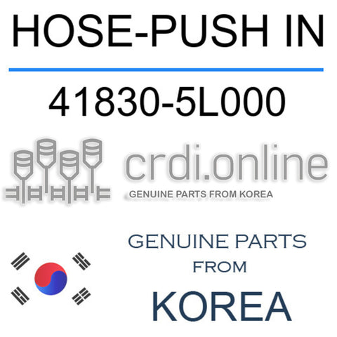 HOSE-PUSH IN [ORIGINAL] 41830-5L000 418305L000 41830 5L000