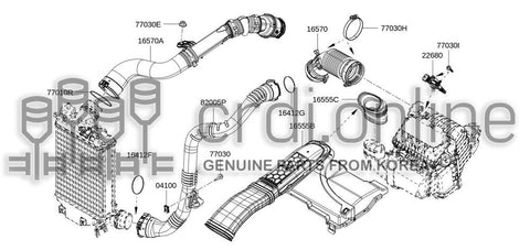 DUCT-AIR 14460-6515R 144606515R 14460 6515R