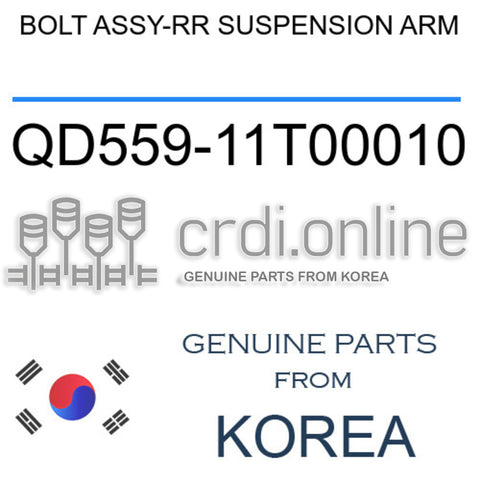 BOLT ASSY-RR SUSPENSION ARM QD559-11T00010 QD55911T00010 QD559 11T00010