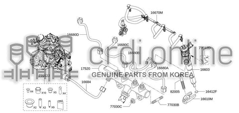 TUBE ASSY-FUEL 17521-5346R 175215346R 17521 5346R