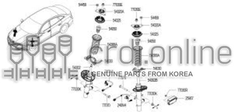 STRUT ASSY-FRONT SUSPENSIONRH 54303-8868R 543038868R 54303 8868R