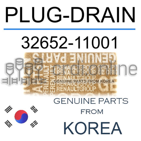 PLUG-DRAIN [ORIGINAL] 32652-11001 3265211001 32652 11001