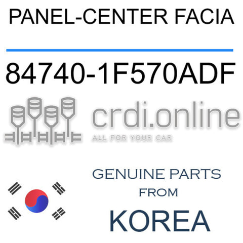 PANEL-CENTER FACIA [ORIGINAL] 84740-1F570ADF 847401F570ADF 84740 1F570ADF