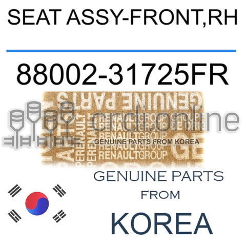 SEAT ASSY-FRONT,RH [ORIGINAL] 88002-31725FR 8800231725FR 88002 31725FR