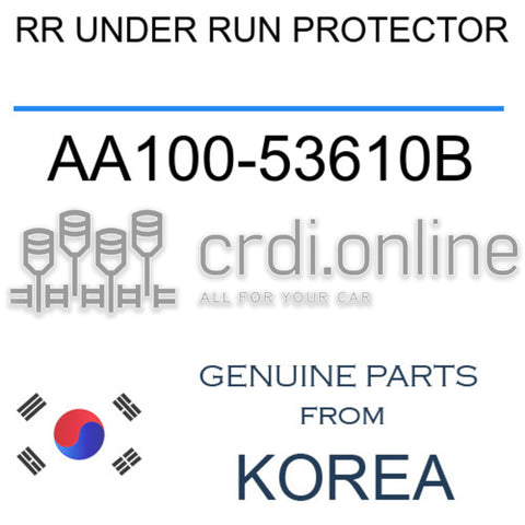 RR UNDER RUN PROTECTOR [ORIGINAL] AA100-53610B AA10053610B AA100 53610B