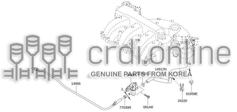 VALVE ASSY-PURGE CONTROL 14930-JA10D 14930JA10D 14930 JA10D