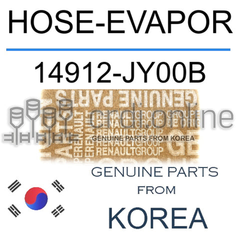 HOSE-EVAPOR [ORIGINAL] 14912-JY00B 14912JY00B 14912 JY00B