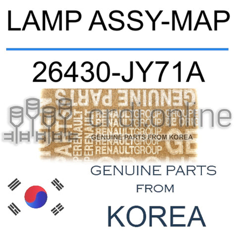 LAMP ASSY-MAP [ORIGINAL] 26430-JY71A 26430JY71A 26430 JY71A