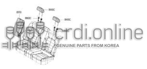 HEADREST ASSY-REAR SEAT SIDE 88400-2564R 884002564R 88400 2564R