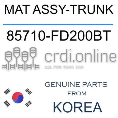 MAT ASSY-TRUNK [ORIGINAL] 85710-FD200BT 85710FD200BT 85710 FD200BT