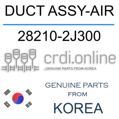 DUCT ASSY-AIR [ORIGINAL] 28210-2J300 282102J300 28210 2J300