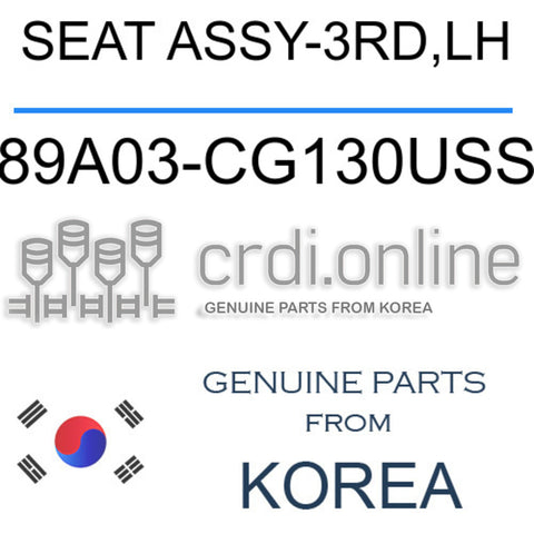 SEAT ASSY-3RD,LH [ORIGINAL] 89A03-CG130USS 89A03CG130USS 89A03 CG130USS