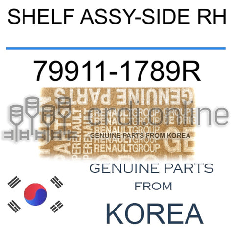 SHELF ASSY-SIDE RH [ORIGINAL] 79911-1789R 799111789R 79911 1789R