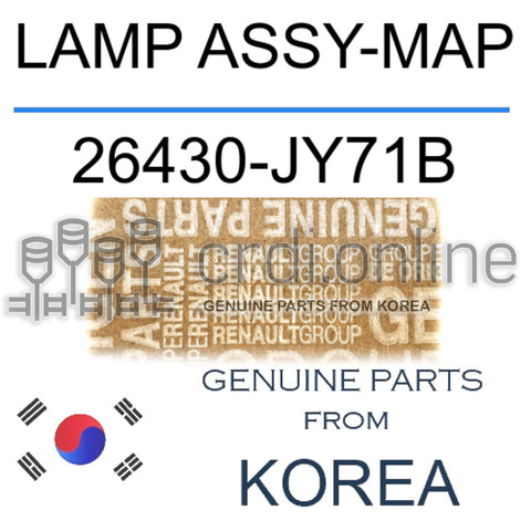 LAMP ASSY-MAP [ORIGINAL] 26430-JY71B 26430JY71B 26430 JY71B