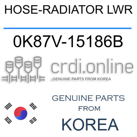 HOSE-RADIATOR LWR [ORIGINAL] 0K87V-15186B 0K87V15186B 0K87V 15186B