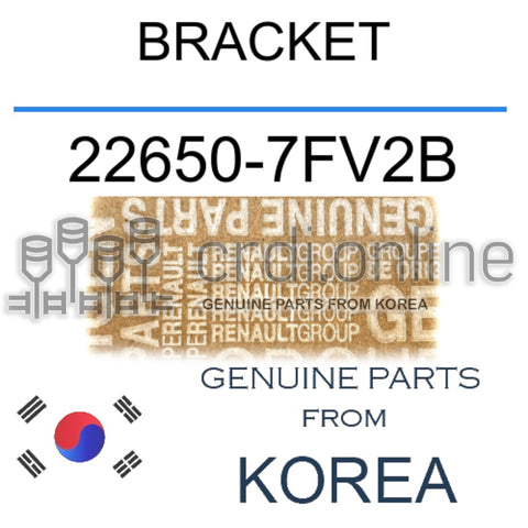 BRACKET [ORIGINAL] 22650-7FV2B 226507FV2B 22650 7FV2B