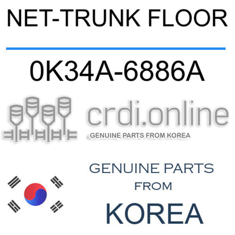 NET-TRUNK FLOOR [ORIGINAL] 0K34A-6886A 0K34A6886A 0K34A 6886A