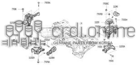 BRACKET-MOUNTINGFRONT LH 11222-9825R 112229825R 11222 9825R