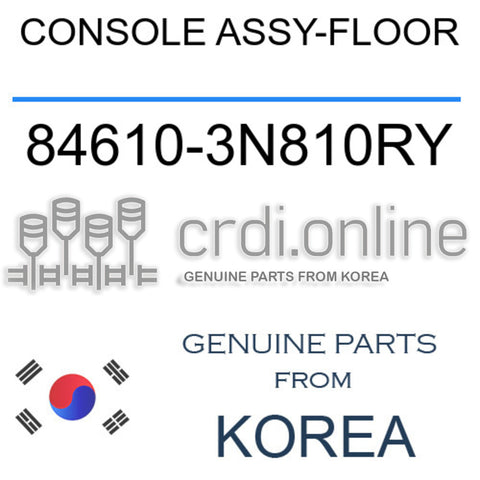 CONSOLE ASSY-FLOOR [ORIGINAL] 84610-3N810RY 846103N810RY 84610 3N810RY