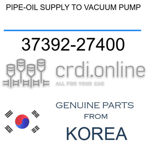 PIPE-OIL SUPPLY TO VACUUM PUMP [ORIGINAL] 37392-27400 3739227400 37392 27400