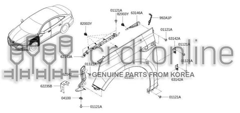PAD-FORMLH PILLER REINFORCEMENT 992A1-0548R 992A10548R 992A1 0548R
