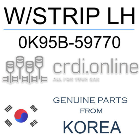 W/STRIP LH [ORIGINAL] 0K95B-59770 0K95B59770 0K95B 59770