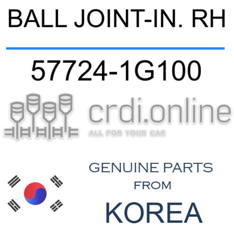 BALL JOINT-IN. RH 57724-1G100 577241G100 57724 1G100