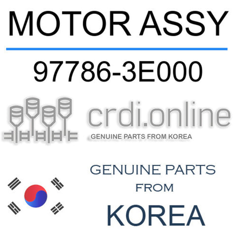 MOTOR ASSY [ORIGINAL] 97786-3E000 977863E000 97786 3E000