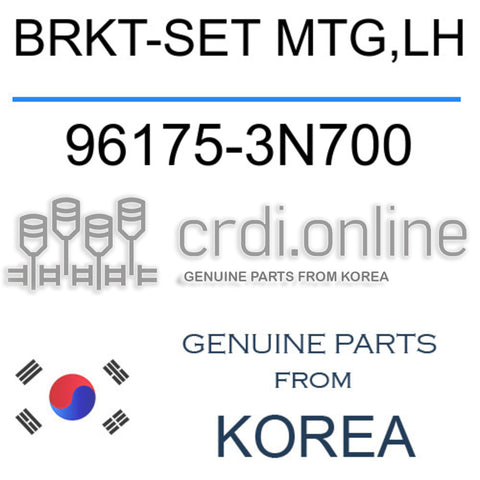 BRKT-SET MTG,LH 96175-3N700 961753N700 96175 3N700