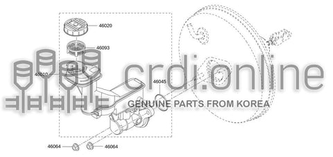 CYLINDER ASSY-BRAKE MASTER D6010-JG80B D6010JG80B D6010 JG80B