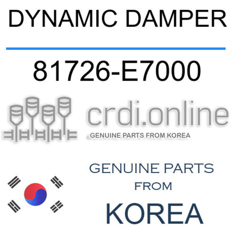 DYNAMIC DAMPER [ORIGINAL] 81726-E7000 81726E7000 81726 E7000