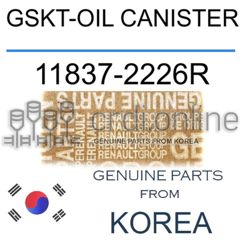 GSKT-OIL CANISTER [ORIGINAL] 11837-2226R 118372226R 11837 2226R