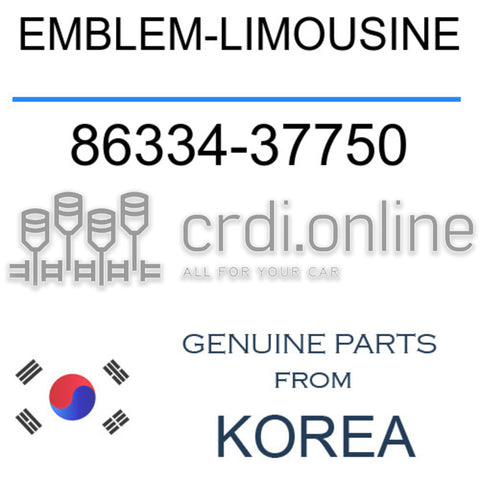 EMBLEM-LIMOUSINE [ORIGINAL] 86334-37750 8633437750 86334 37750