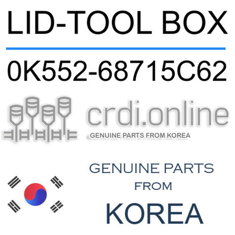 LID-TOOL BOX [ORIGINAL] 0K552-68715C62 0K55268715C62 0K552 68715C62