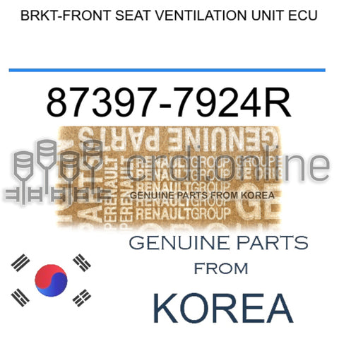 BRKT-FRONT SEAT VENTILATION UNIT ECU [ORIGINAL] 87397-7924R 873977924R 87397 7924R