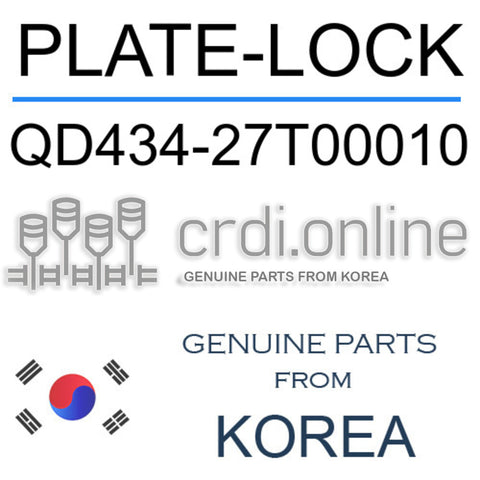 PLATE-LOCK [ORIGINAL] QD434-27T00010 QD43427T00010 QD434 27T00010