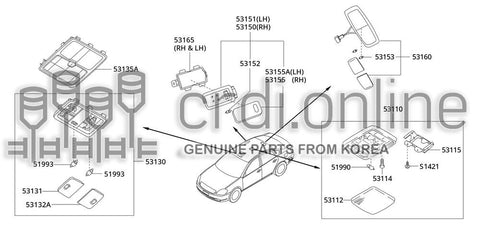 LAMP ASSY-MAP 53130-52000GP 5313052000GP 53130 52000GP
