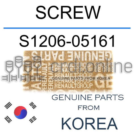 SCREW [ORIGINAL] S1206-05161 S120605161 S1206 05161