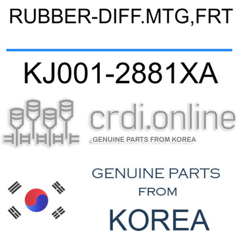 RUBBER-DIFF.MTG,FRT [ORIGINAL] KJ001-2881XA KJ0012881XA KJ001 2881XA